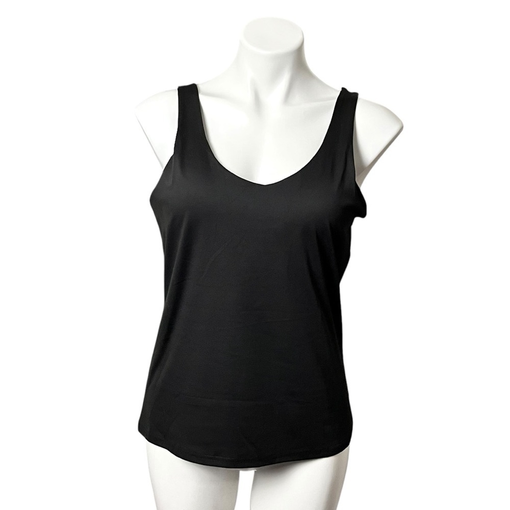 Ebb & Flow Active Tank Top Size Large Black New With Tags